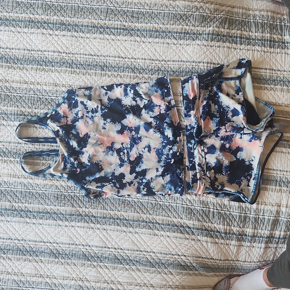 Athleta Girl Swim Tankini with Swim Shorts